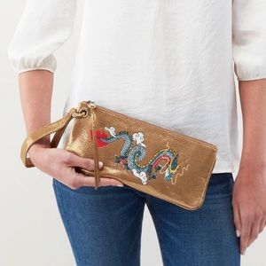 Hobo Zoe Shimmer Metallic gold Leather 30th anniversary limited release style.